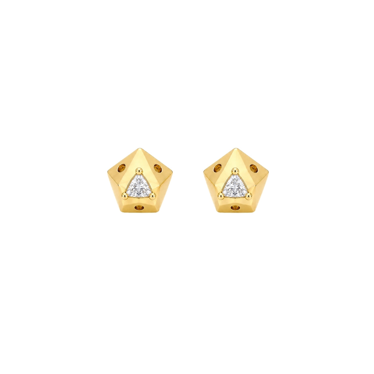 TINY PENTAGON STUDS
