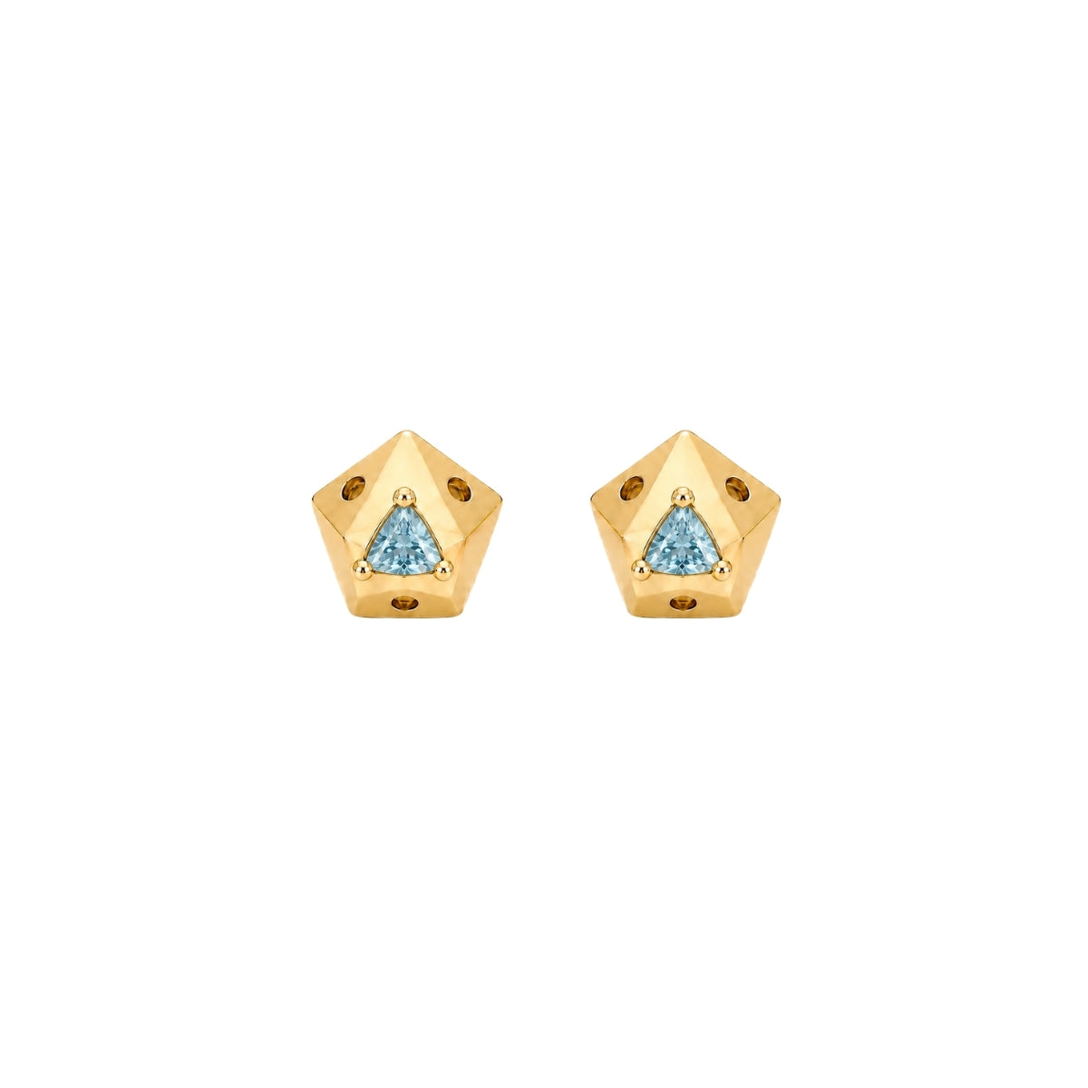 TINY PENTAGON STUDS