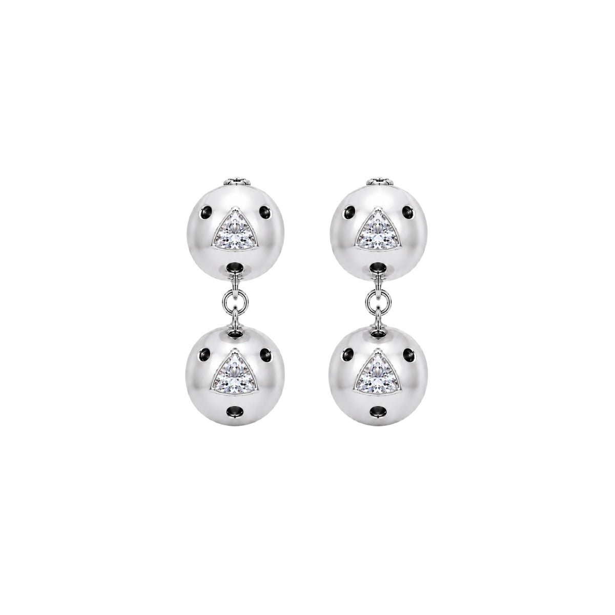 TINY DOUBLE SIAMO DROP DANGLE