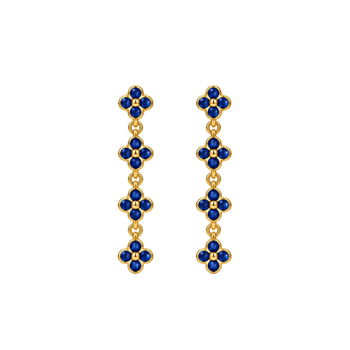 QUATTRO FIORE GARDENIA DANGLE EARRINGS