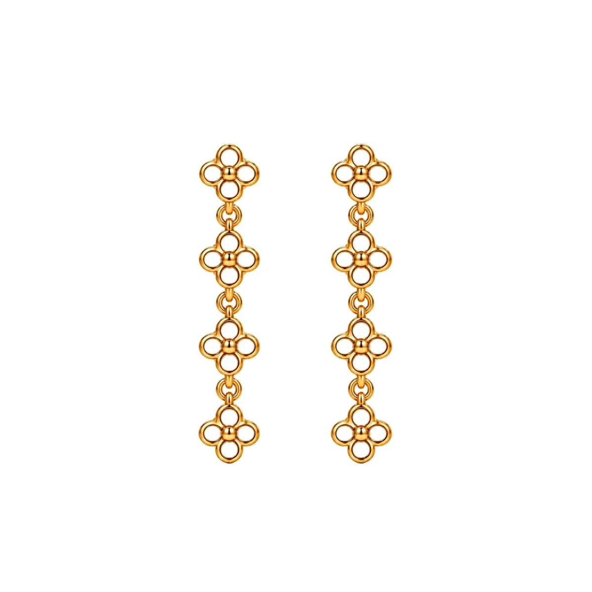 QUATTRO FIORE GARDENIA DANGLE EARRINGS