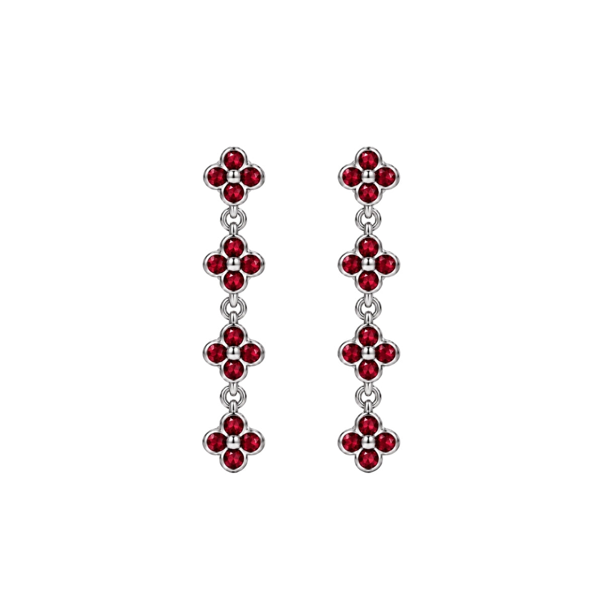 QUATTRO FIORE GARDENIA DANGLE EARRINGS