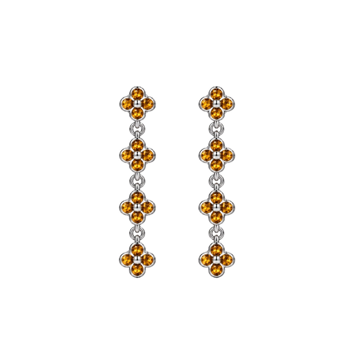 QUATTRO FIORE GARDENIA DANGLE EARRINGS