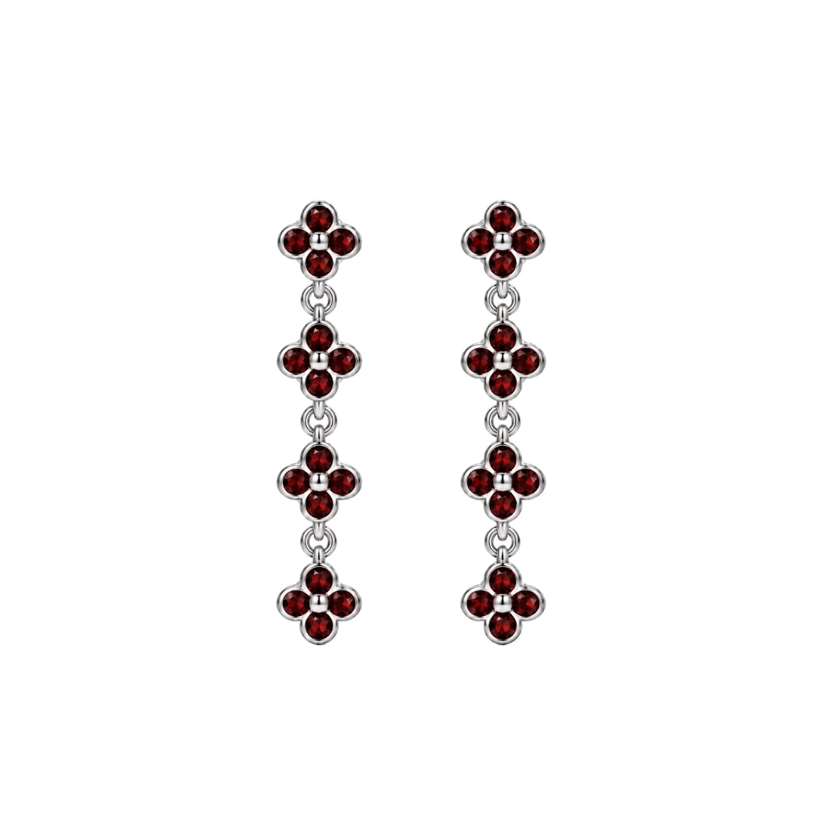 QUATTRO FIORE GARDENIA DANGLE EARRINGS