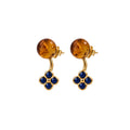 AMBER FIORE STUDS