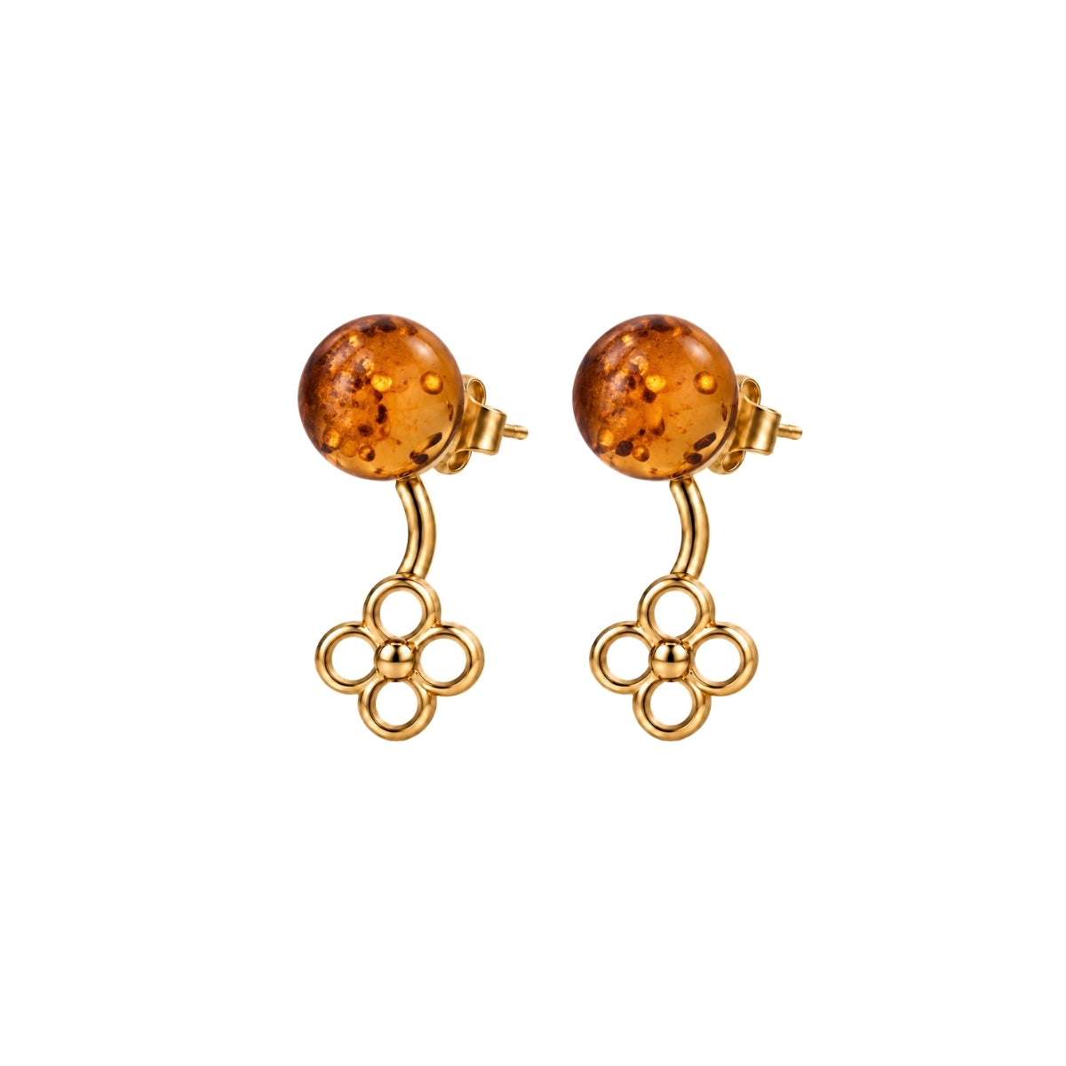 AMBER FIORE STUDS