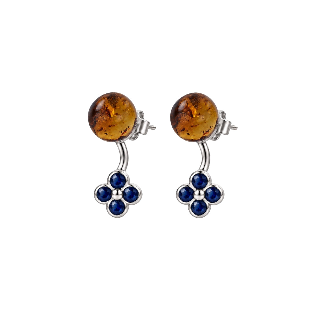 AMBER FIORE STUDS