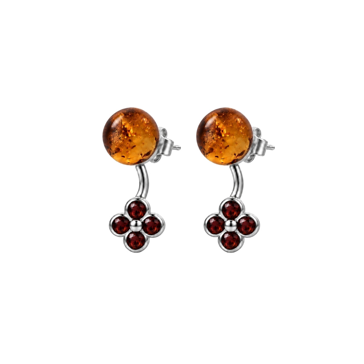 AMBER FIORE STUDS