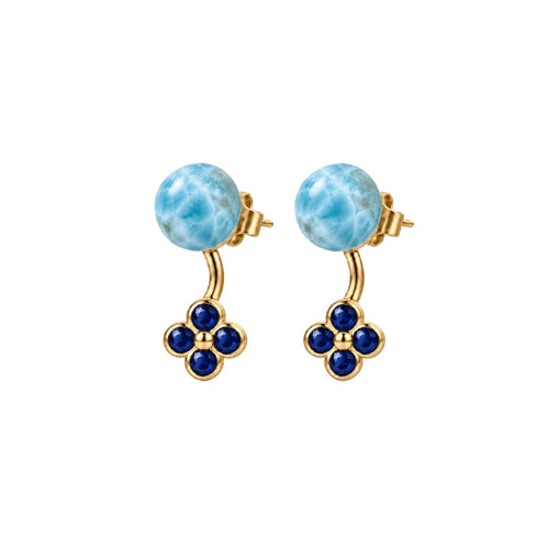 LARIMAR FIORE STUDS