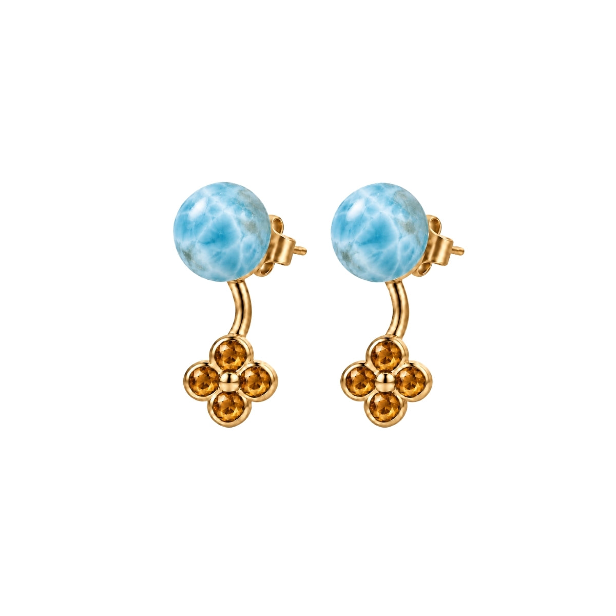 LARIMAR FIORE STUDS