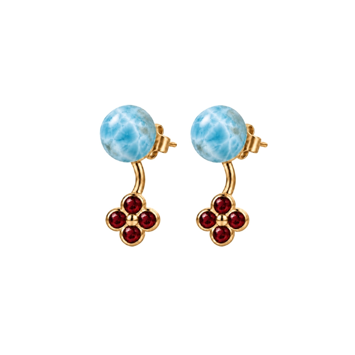 LARIMAR FIORE STUDS