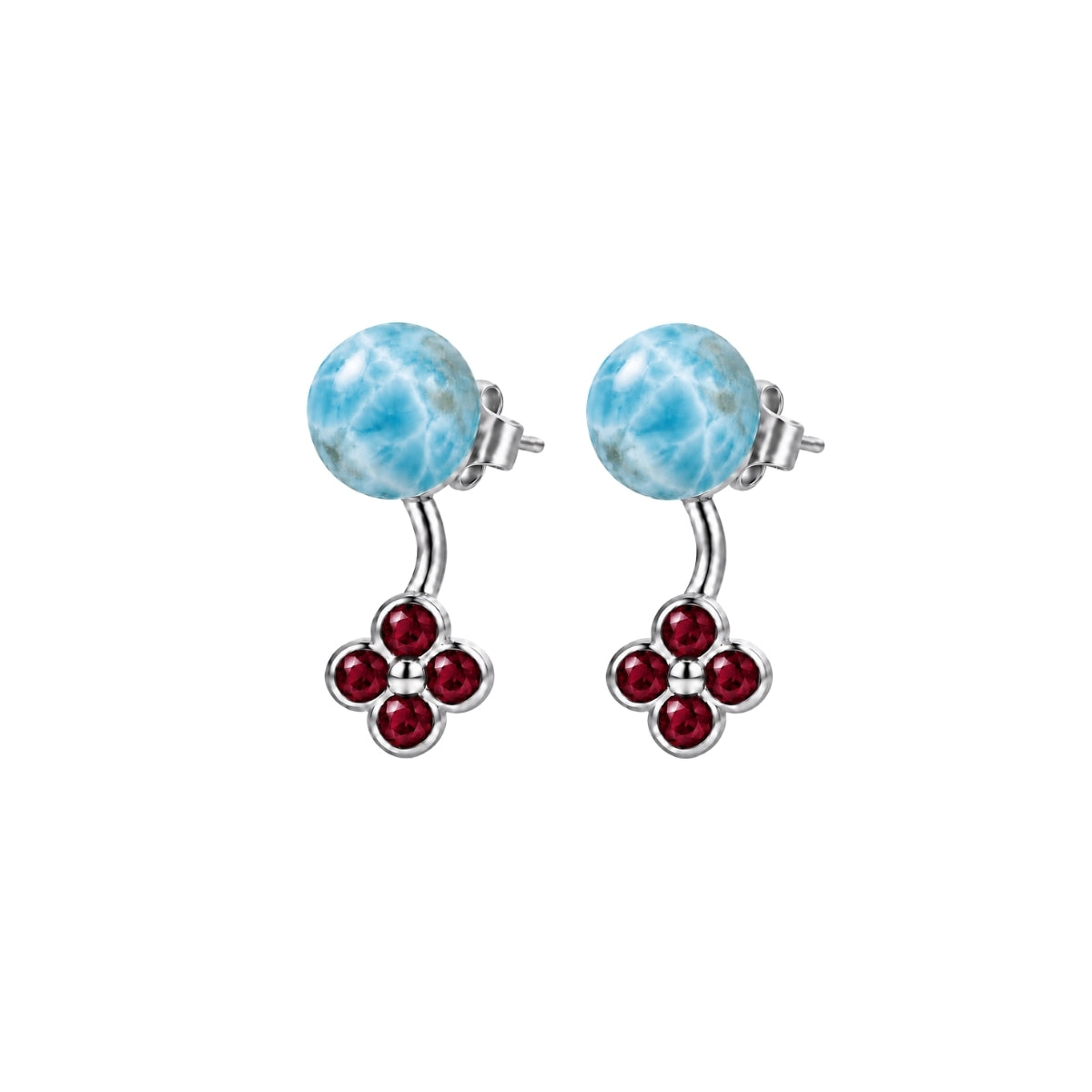 LARIMAR FIORE STUDS