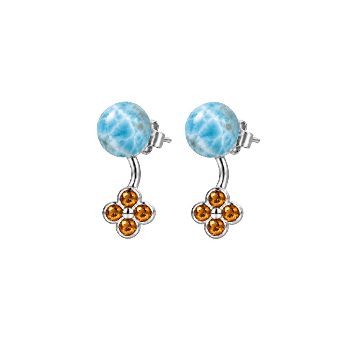 LARIMAR FIORE STUDS