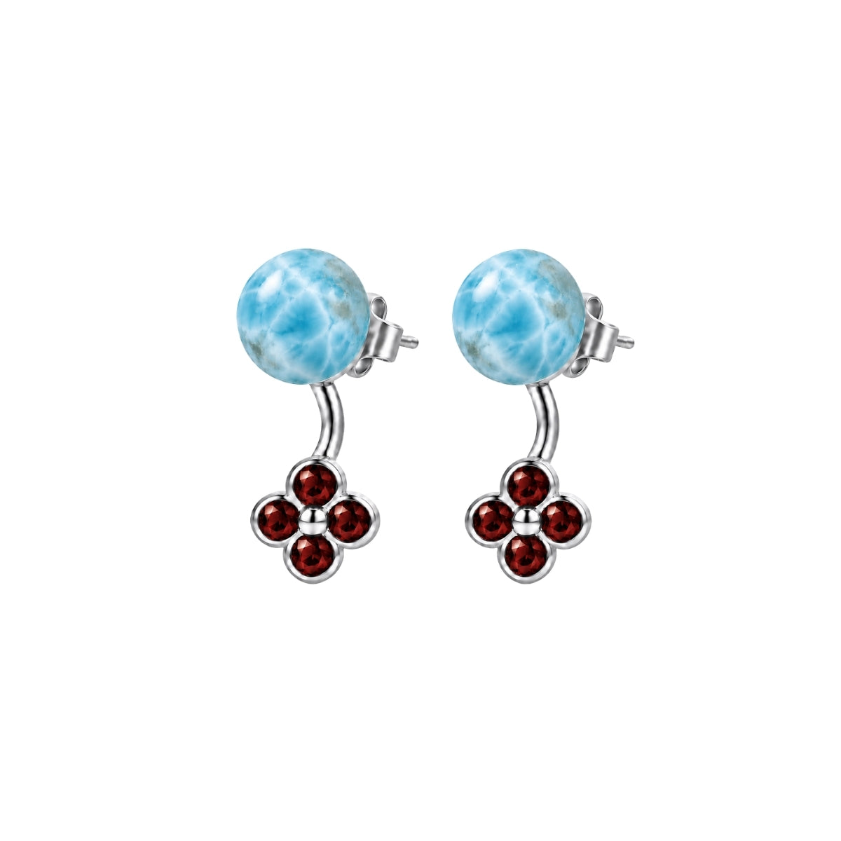 LARIMAR FIORE STUDS
