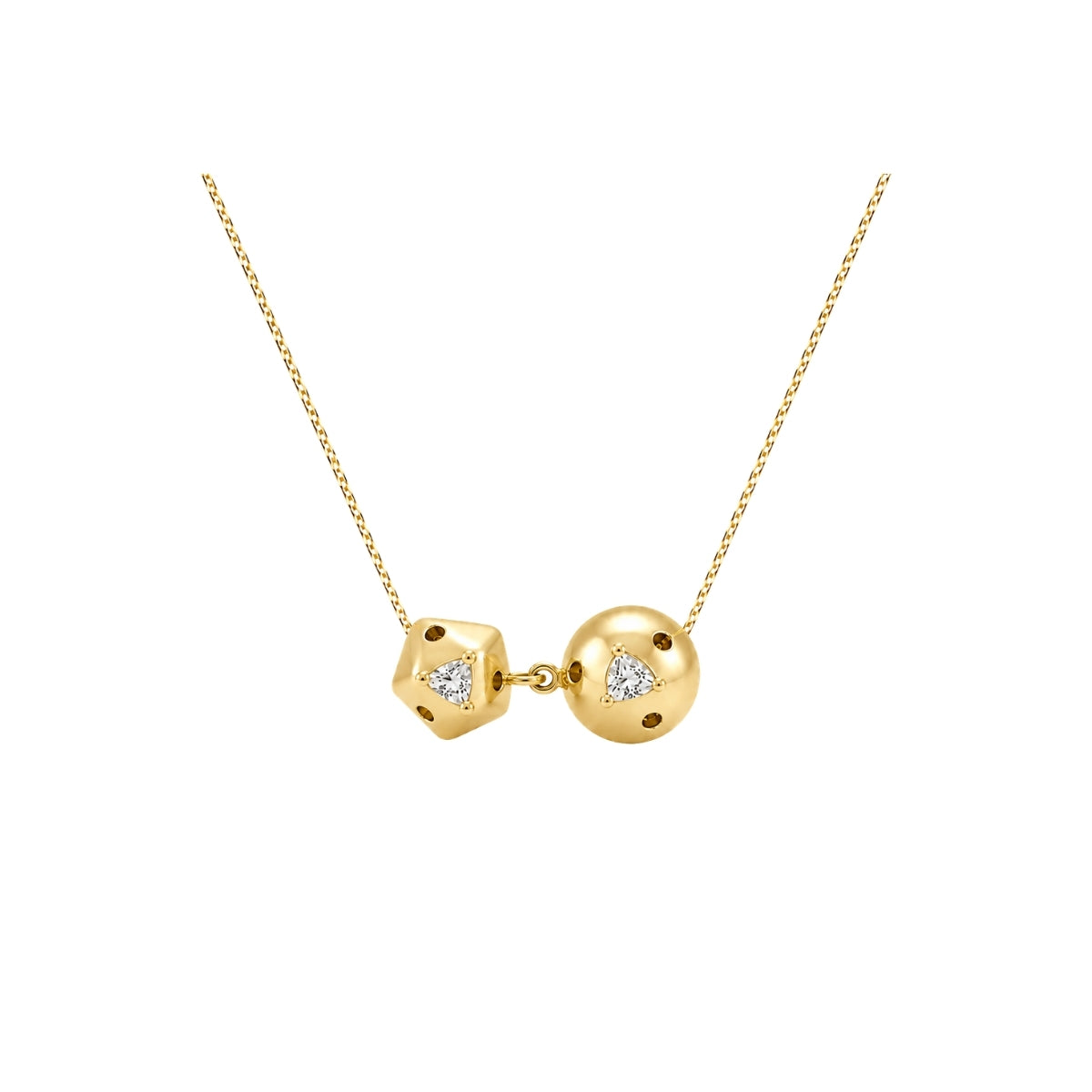 TINY DOUBLE SIAMO NECKLACE