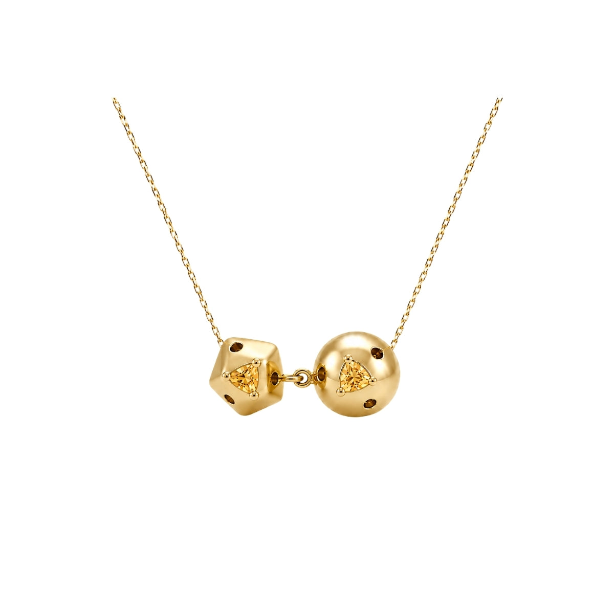 TINY DOUBLE SIAMO NECKLACE